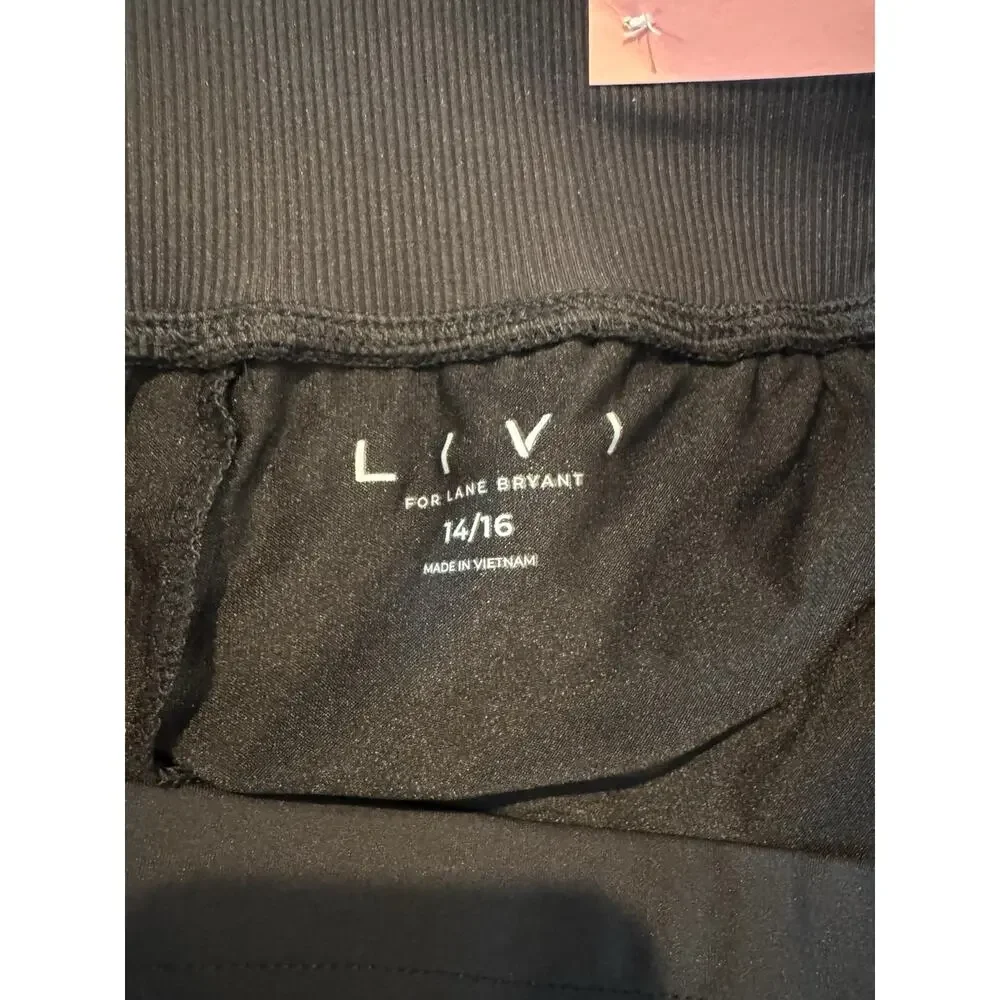 LIVI Lane Bryant Black Skort Size 14/16 Athletic Golf Tennis Activewear